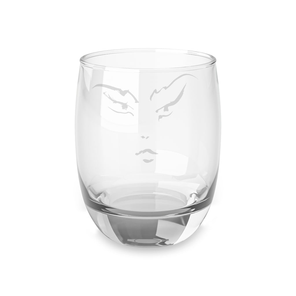Minimalist Femme Face Whiskey Glass — Elegant Barware Gift