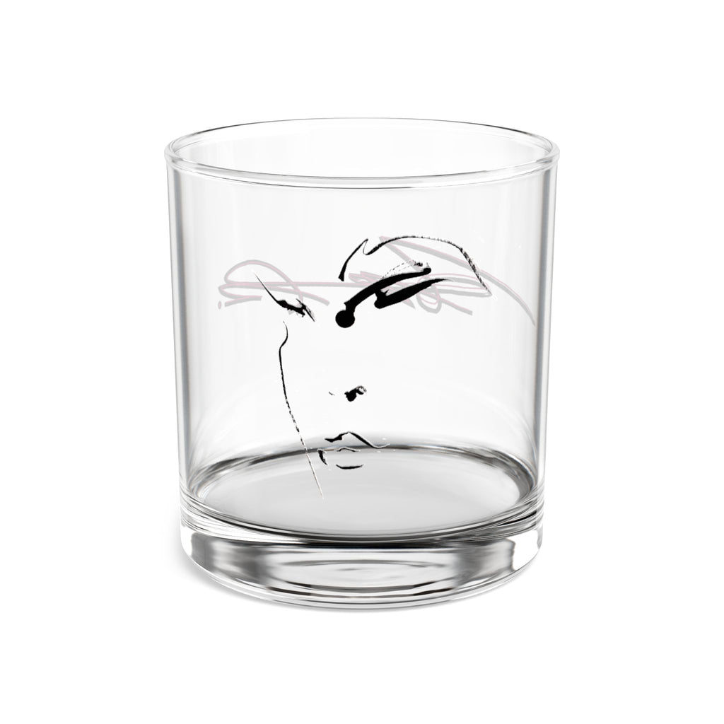 10oz Rocks Glass – Minimal Pink Signature Whiskey Tumbler