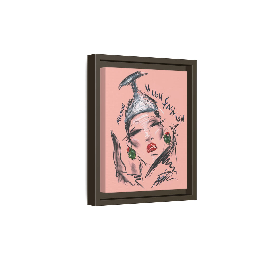 High Fashion Portrait Framed Canvas Wall Art