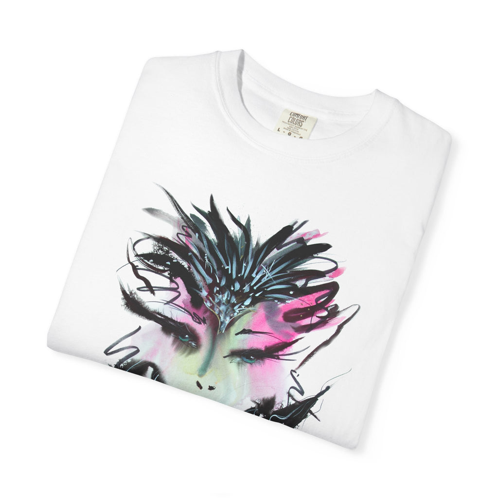 Avant-Garde Face Art T-Shirt | Abstract Watercolor Portrait