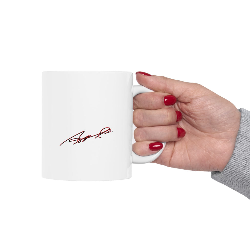 Ceramic Mug - Minimal Eyelash & Signature Design, Makeup Artist Gift (11oz, 15oz)