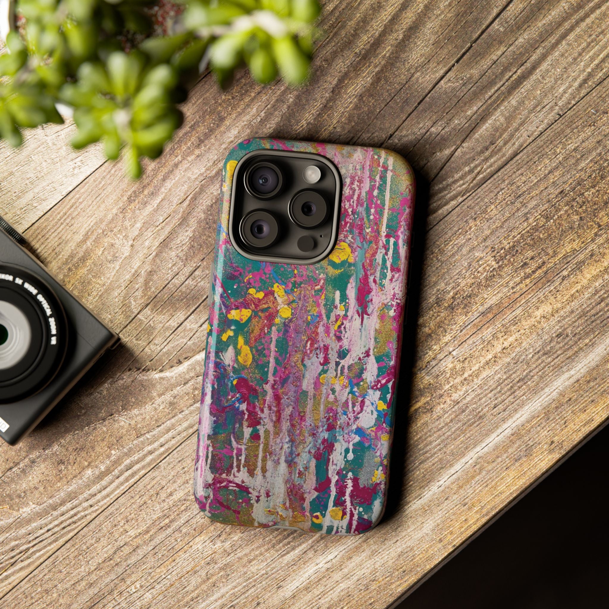 Contemporary Art Tough iPhone Case | Sunlight Through the Weeping Willows