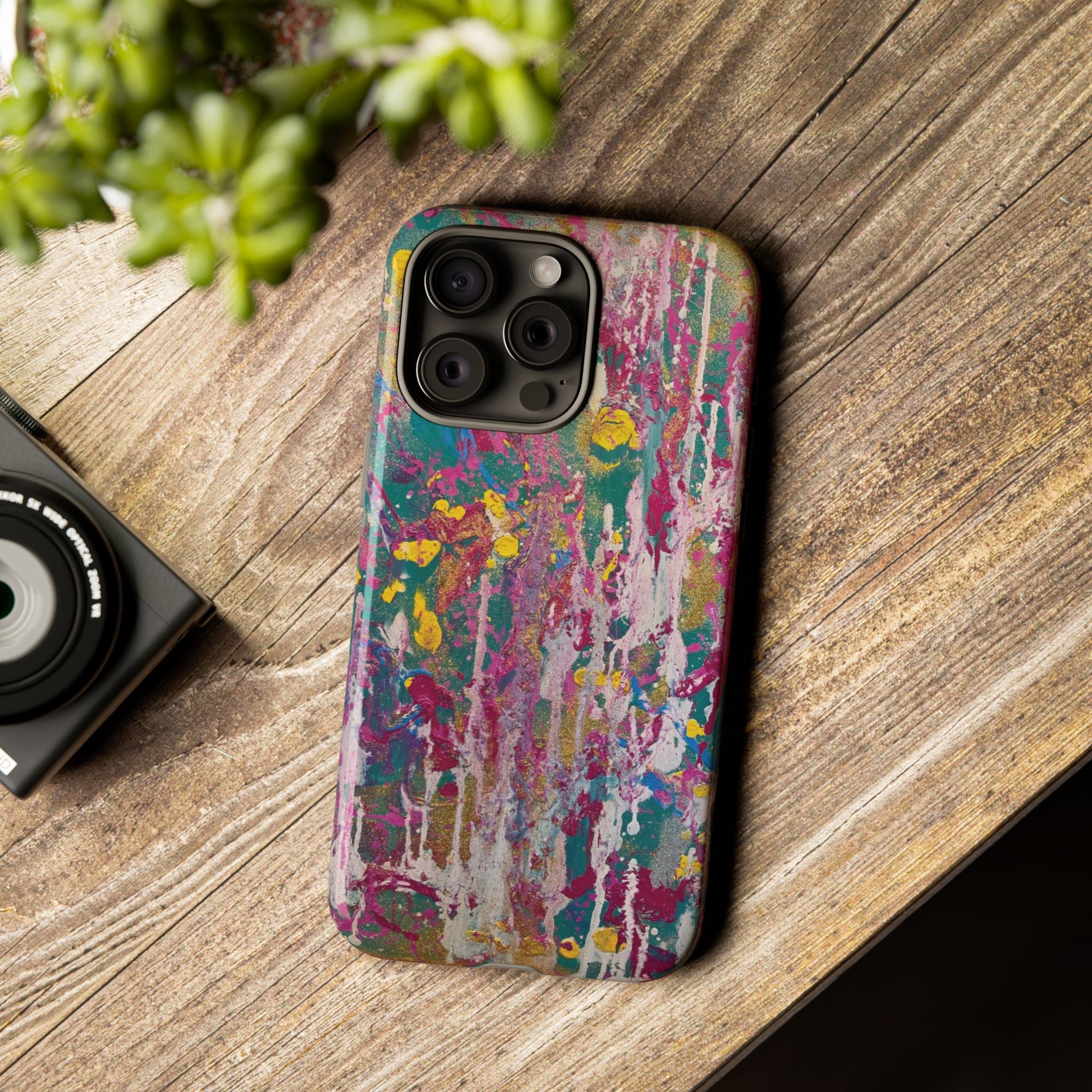 Contemporary Art Tough iPhone Case | Sunlight Through the Weeping Willows