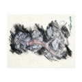 Abstract Charcoal Art Jigsaw Puzzle with Tin – Modern Black & Pink Sketch