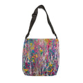 Abstract Color Splash Tote Bag — Adjustable Art Print Shoulder Bag