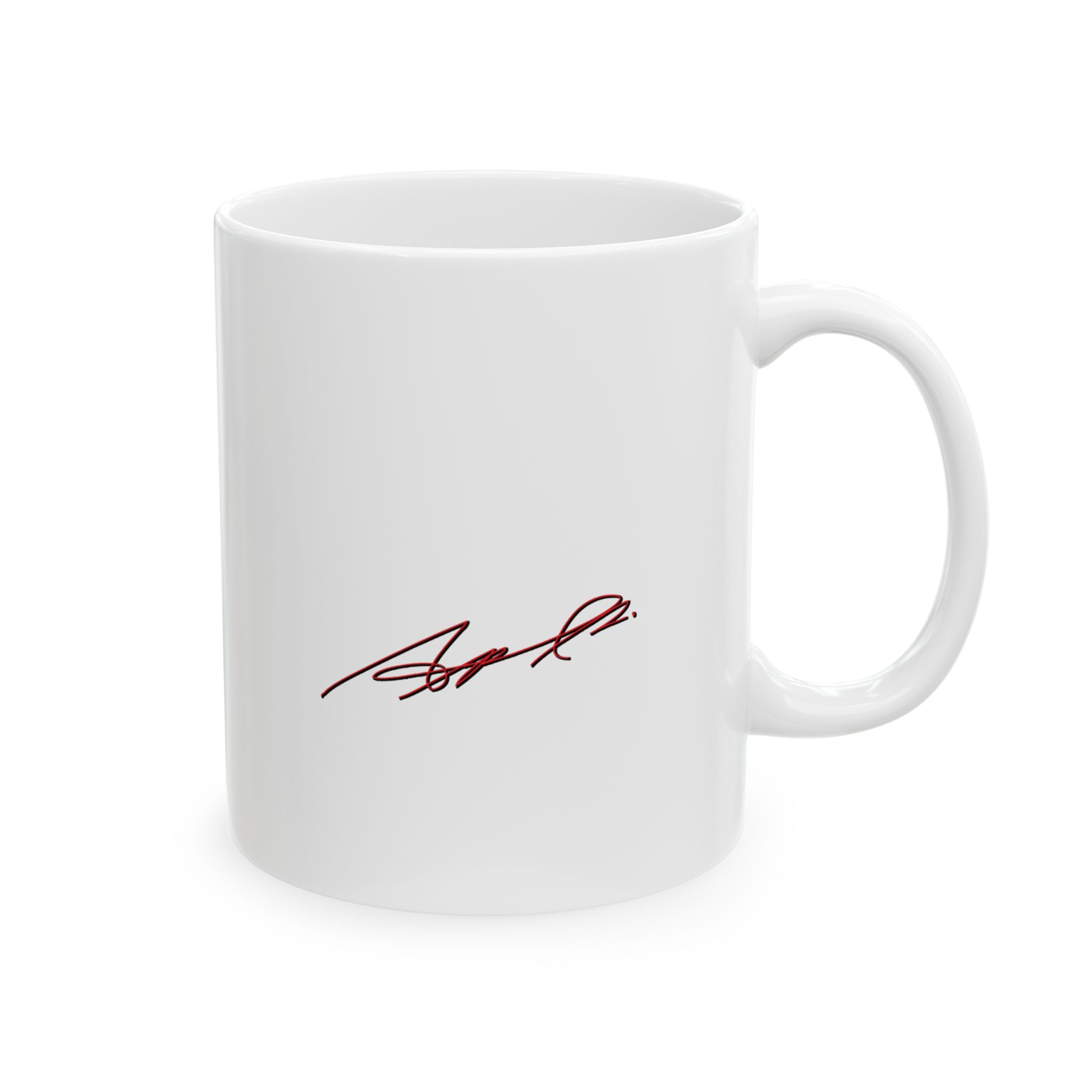 Ceramic Mug - Minimal Eyelash & Signature Design, Makeup Artist Gift (11oz, 15oz)