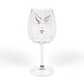 12oz Elegant Face Wine Glass — Modern Minimalist Stemware for Gifts & Entertaining