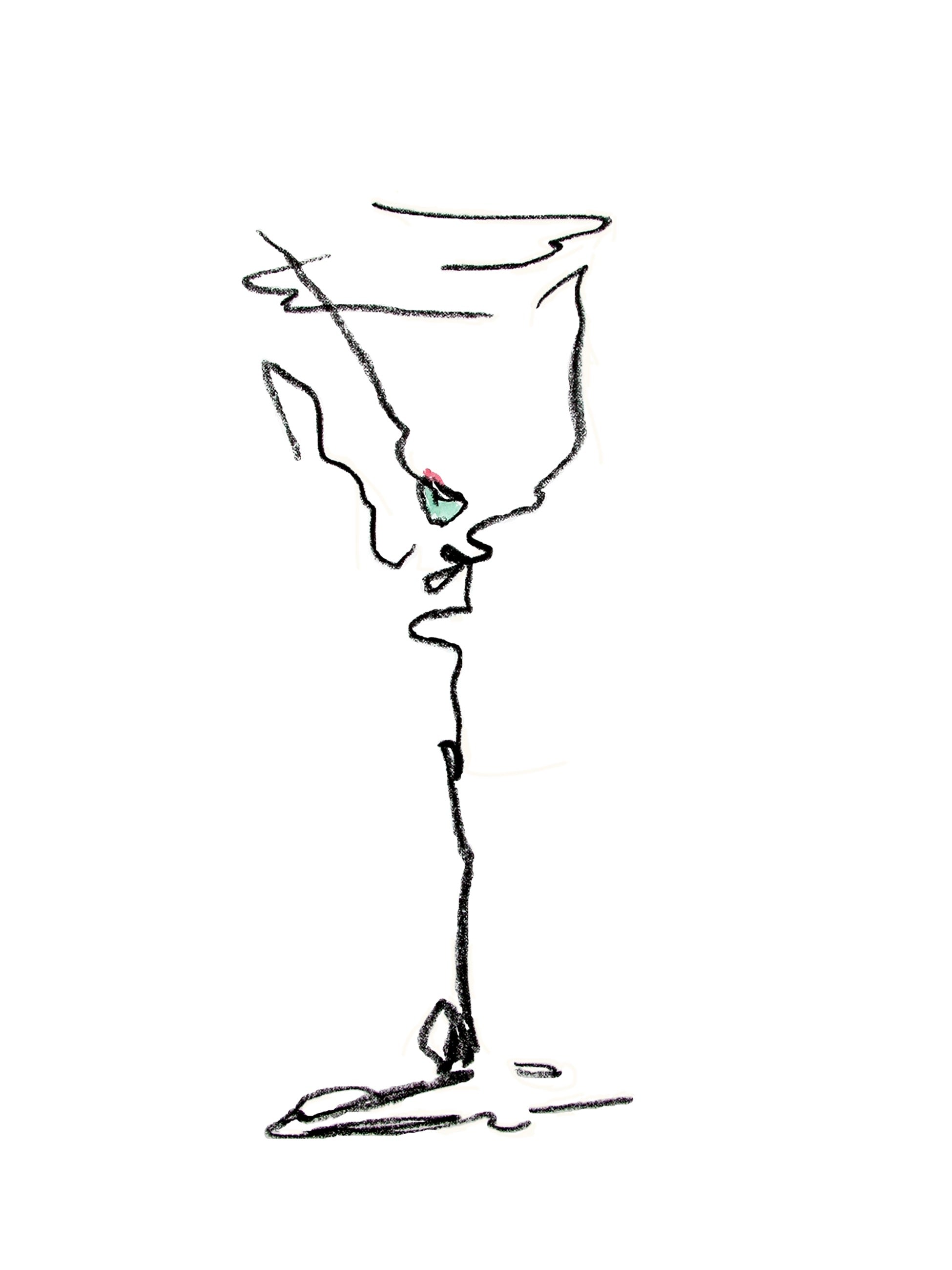 Liney Martini Glass